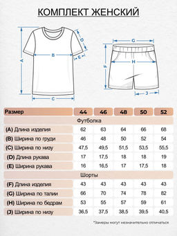 Пижама женская (футболка+шорты) 932 Be Friends  фото 18