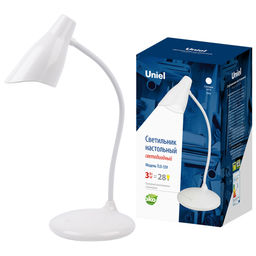TLD-559 Ivory/LED/280Lm/5000K/Dimmer Светильник настольный, 3W. Сенсорный выключатель. Белый. ТМ Uniel