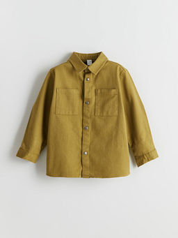 Basic Uzun Kollu Erkek ?ocuk G?mlek