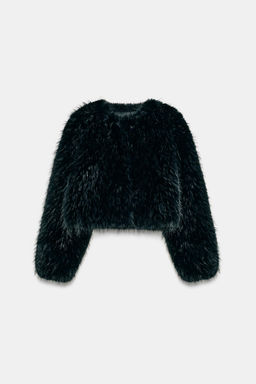 SHORT FAUX FUR COAT ZW COLLECTION