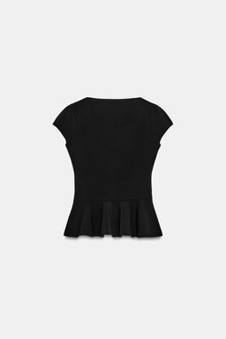 TOP PEPLUM BOTONES / Rojo - Zara фото 23