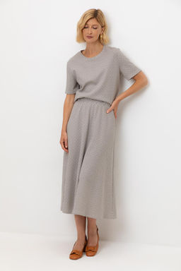 ЕВТ 7029/перламутровое облако,3Д квадраты юбка жен