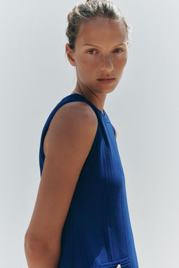 KNIT DRESS WITH BOX PLEATS - Zara фото 14
