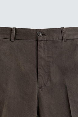 ORIGINS TWILL CHINO TROUSERS - Zara фото 19