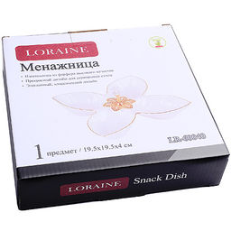 60040 Менажница фарфор 4секц 19,5х19,5х4,5 LR(х24) - Mayer&boch фото 3