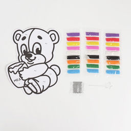 Фреска для самых маленьких Мишка + блёстки - Школа талантов фото 3