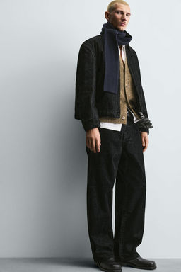 RELAXED FIT VELOUR TROUSERS - Zara фото 4