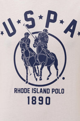 Erkek Beyaz Bisiklet Yaka Ti__rt