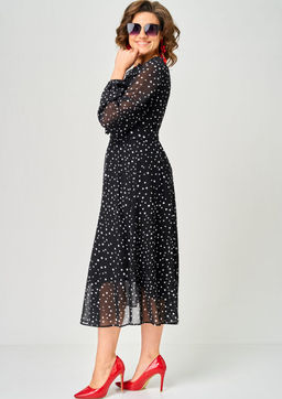 Платье EVA GRANT 7177С горох