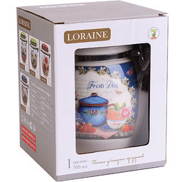 26396 Банка для сыпучих 700мл Натюрморт дол/металл LR (х36) - Mayer&boch фото 4