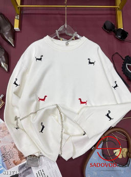 Свитер женский с таксами - Bruno фото 7