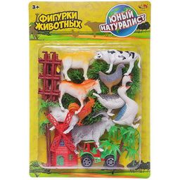 Игровой набор ABtoys Юный натуралист Фигурки животных с аксеcсуарами 2 вида фото 6