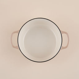 Кастрюля чугунная SL Home, 4.2 л, d=24.5 см, h=11 см, с крышкой, эмалированное покрытие, индукция, бежевая