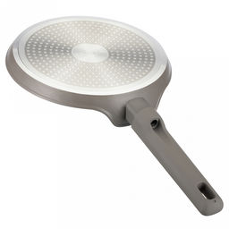 Сковорода блинная с антипригарным покрытием Latte д22см, h1,7см, s2,6мм, дно s3,2мм, литой алюминий, бакелитовая ручка с покрытием soft-touch, капсульное дно, Regent (Китай) Подходит для всех видов плит, включая индукционную. - Домашняя мода фото 5