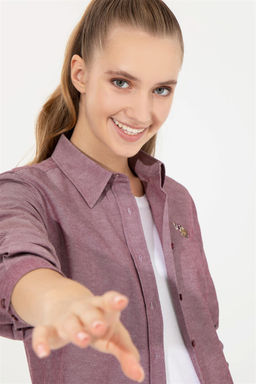 Женская рубашка Cherry с длинным рукавом Basic - U.s. polo assn фото 10