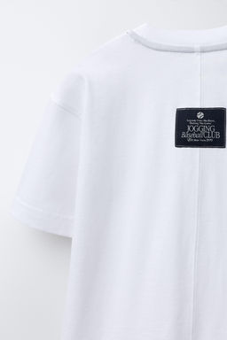 JOGGING T-SHIRT WITH LABEL - Zara фото 9