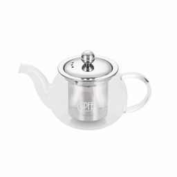7046 GIPFEL Чайник заварочный BRILLIANS 300мл. Материал корпуса: боросиликатное стекло. Материал крышки и фильтр-сита нерж. сталь.  фото 2