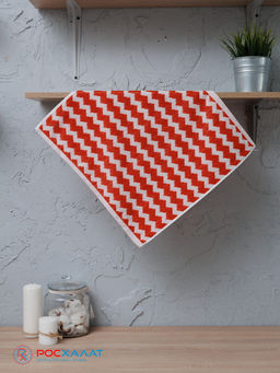 Полотенце махровое пестротканое жаккардовое зигзаг 7203(2) 45х90