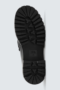 LEATHER PENNY LOAFERS - Zara фото 4