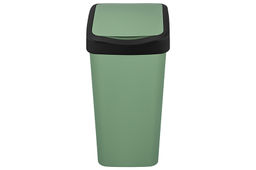 Ведро для мусора с подвижной крышкой 35 л 36*28*51 см Тандем зеленый/черный (843545) - Elan gallery фото 14