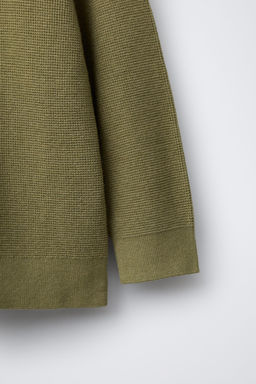 WAFFLE KNIT SWEATER - Zara фото 4