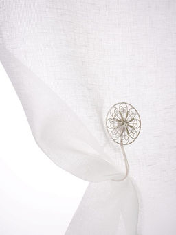 Лен декоративный Сетка цв.Белый, ш.1.5м, лен-100%, 175гр/м.кв. - Купава фото 6