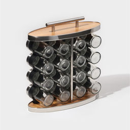 Набор баночек для специй Magistro «Модерн», на подставке, 16 шт., стекло