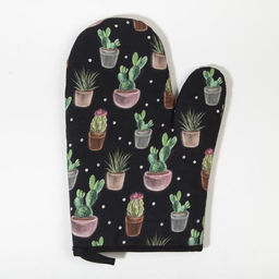 Набор кухонный Этель «Succulents» варежка-прихватка 20×27 см, прихватка 19×19 см, 100% хлопок