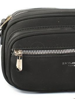 Сумка женская текстиль DJ-CM 6907-BLACK, 2отд, плечевой ремень, черный SALE 260353 - Bobo фото 4