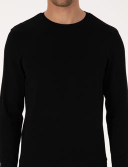 Siyah Slim Fit Bisiklet Yaka Triko Kazak - Pierre cardin фото 6