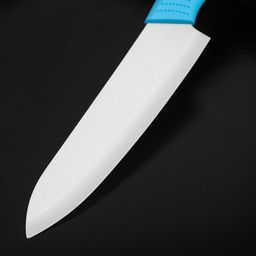 Нож керамический Доляна Симпл, лезвие 15 см, ручка soft touch, цвет синий  фото 3