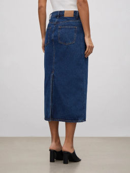 ЕМКА / Джинсовая юбка с высокой посадкой - Emka фото 6