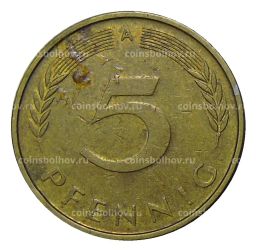 5 пфеннигов 1990 года A Германия