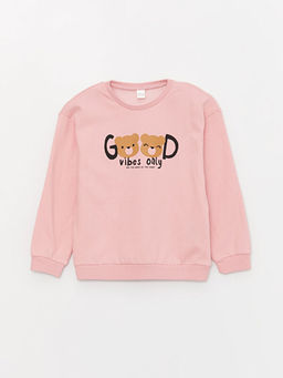 Bisiklet Yaka Bask?l? Uzun Kollu K?z ?ocuk Pijama Tak?m? - Waikiki фото 2