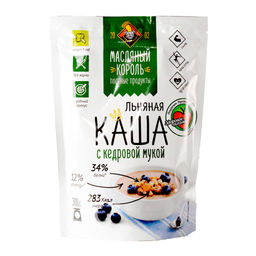 Каша льняная Масляный Король
 С кедровой мукой 300 гр