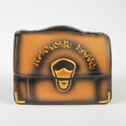 Копилка для денег «Барсетка», коричневый, керамика, 11×18×14 см