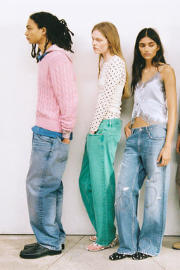 TRF MID-WAIST BOYFRIEND JEANS WITH HEARTS - Zara фото 8