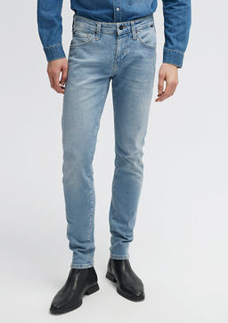 Kvnc Mavi Black Golgeli Ac?k Indigo Mavisi Jean Pantolon  фото 3