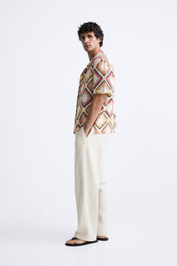 GEOMETRIC CROCHET SHIRT - Zara фото 4