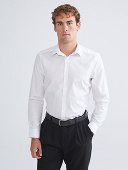 Slim Fit Uzun Kollu Poplin Erkek G?mlek