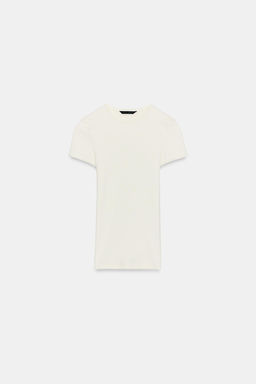 RIBBED T-SHIRT - Zara фото 12