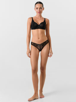 Цена за 2 штуки! Трусы бразилиана женские кружевные черные - Mark formelle фото 6