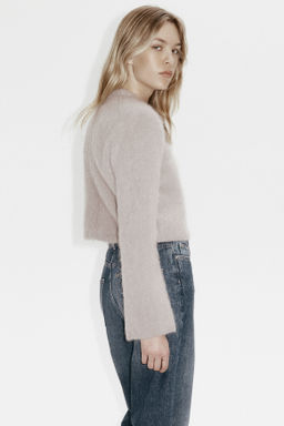 C?rdigan en mezcla de mohair con hombreras - H&m фото 3