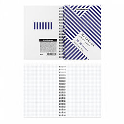 Цена за 5 шт. Тетрадь общая с пластиковой обложкой на спирали ErichKrause Blue Concept, А6, 80 листов, клетка  фото 2