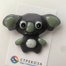 Брошь Мишка кала - Стрекоза фото 6