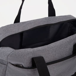 Сумка дорожная на молнии, 3 наружных кармана, цвет серый - Simaland фото 4