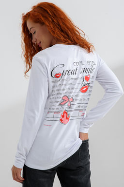 8513 Футболка с длинным рукавом женская