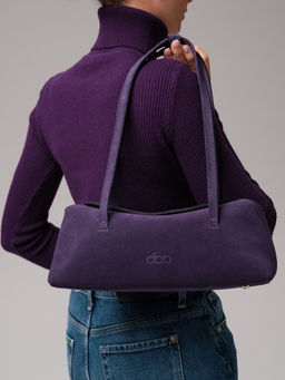 Замшевая сумка Raduy DBR 31127 виноградный  фото 2
