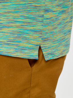 Джемпер мужской с воротником поло короткий рукав GREG G144-KM1246-OR1013 (зеленый)_V фото 3