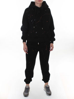 006 BLACK Костюм спортивный зимний женский (95% хлопок, 5% полиэстер)